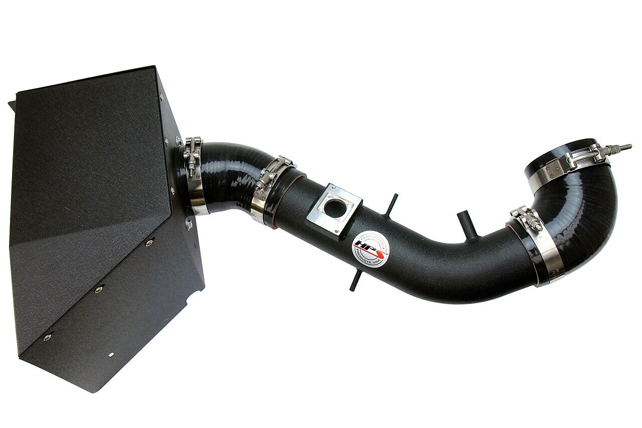HPS Shortram Air Intake Heat Shield Kit for 03-04 Lexus GX470 4.7L V8 SKU 827-618WB, wrinkle black product view