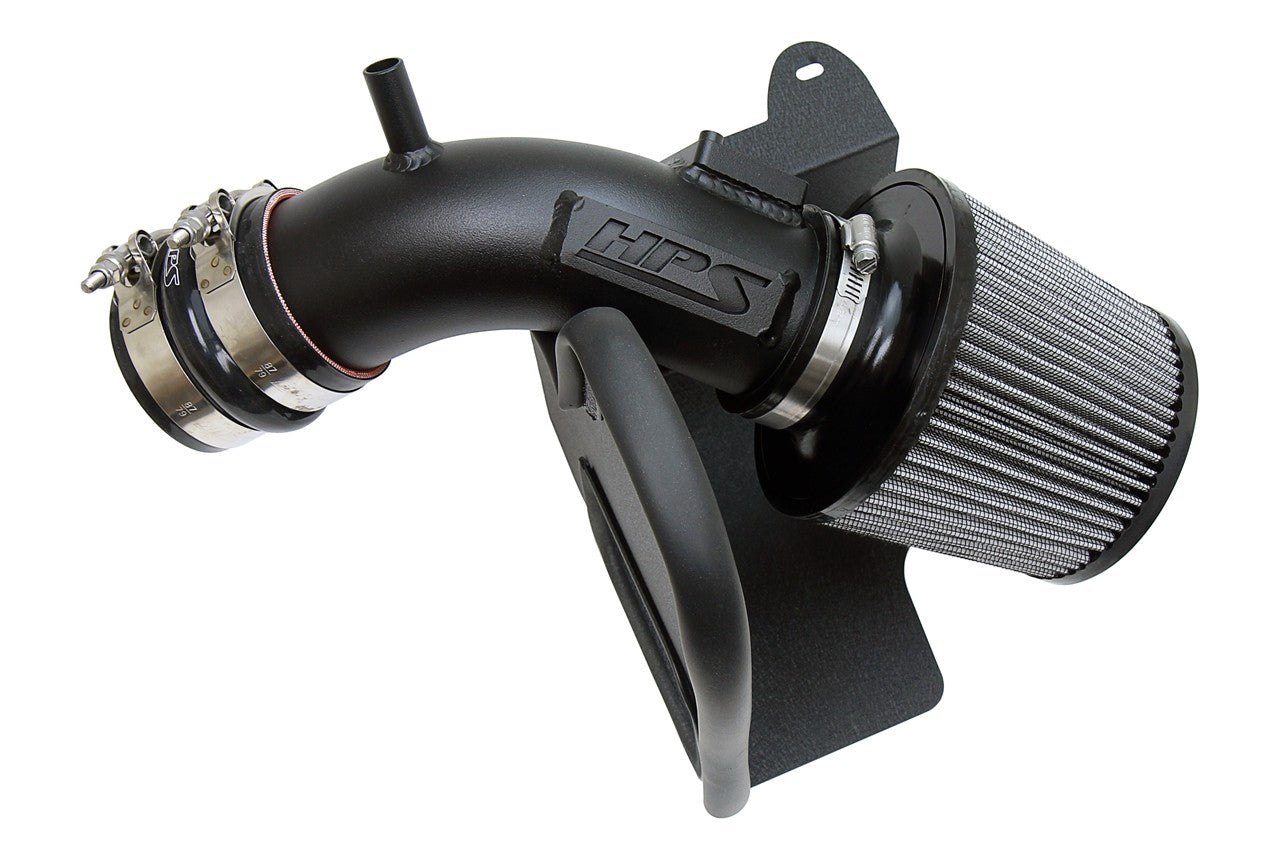 HPS Shortram Air Intake Kit with Heat Shield for Toyota 18-24 Camry / 19-25 RAV4 2.5L 4CYL SKU 827-665WB, wrinkle black product view
