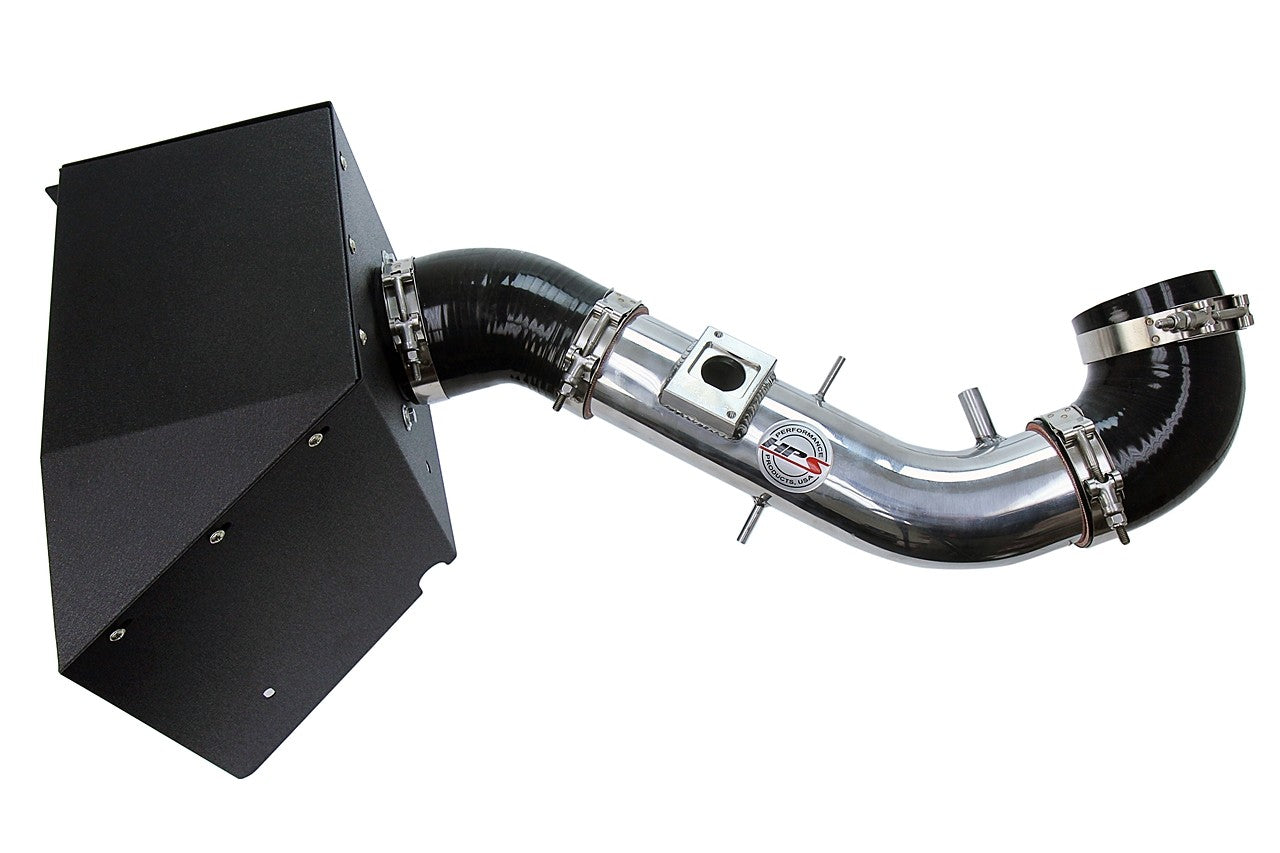 HPS Shortram Air Intake Heat Shield Kit for 03-04 Toyota 4Runner 4.7L V8 SKU 827-690P, polished product view