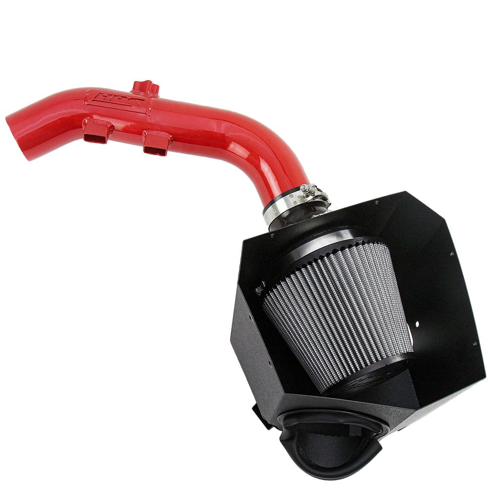 HPS Shortram Air Intake Heat Shield Kit for 15-19 BMW X6 N55 3.0L Turbo F16 SKU 827-699R, red product view