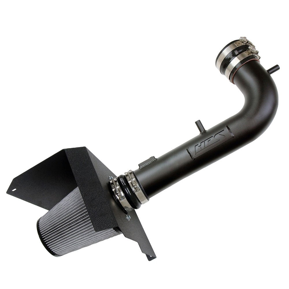 HPS Shortram Air Intake Heat Shield Kit for 14-18 Chevrolet Silverado / GMC Sierra 1500 / 18-20 Yukon 6.2L V8 SKU 827-707WB, wrinkle black product view