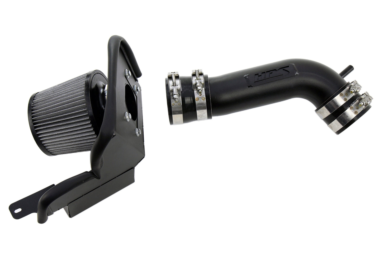 HPS Shortram Air Intake Heat Shield Kit for 93-96 Toyota Supra 3.0L Non Turbo 2JZ-GE SKU 827-715WB, wrinkle black product view