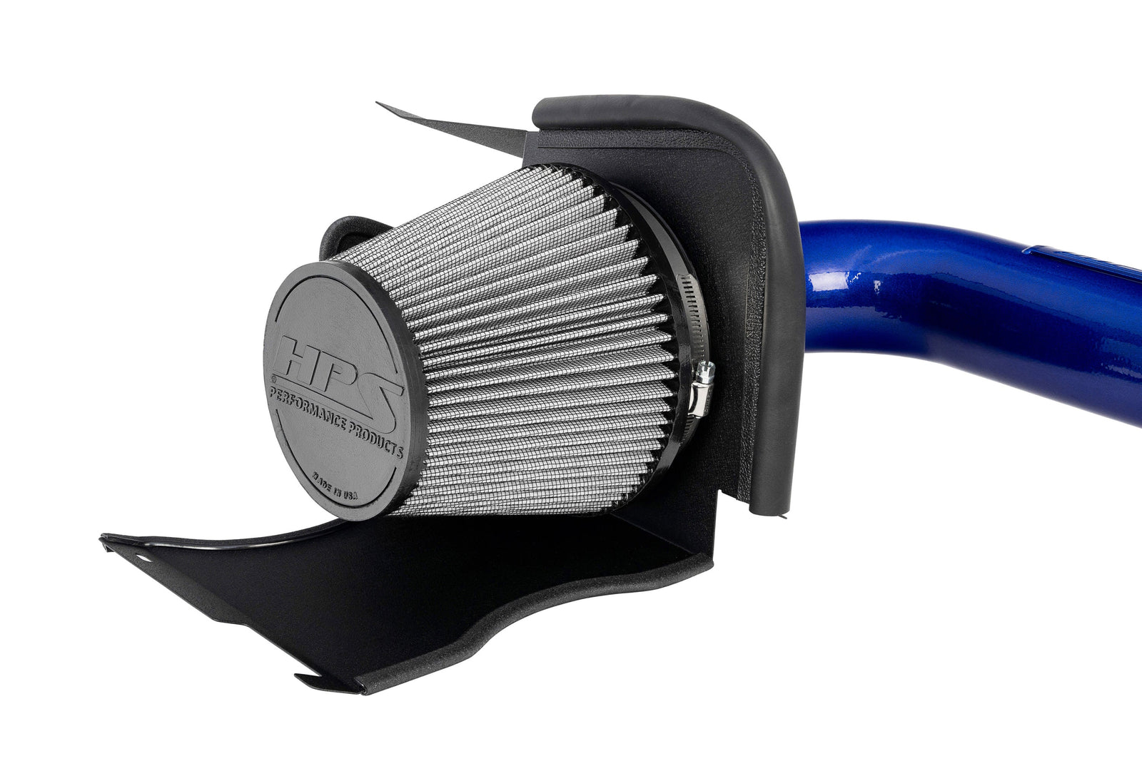 827-721BL HPS Blue Shortram Air Intake w/Heat Shield For 22-23 Hyundai Kona N 2.0L Turbo