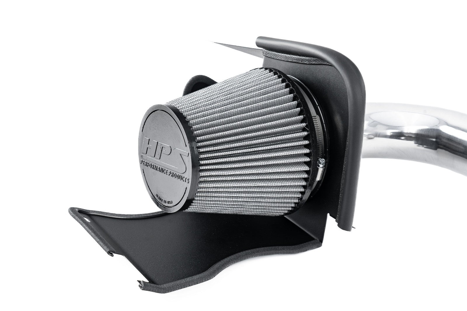 HPS Shortram Air Intake Heat Shield Kit for 22-23 Hyundai Kona N 2.0L Turbo SKU 827-721P, polished alternate product view