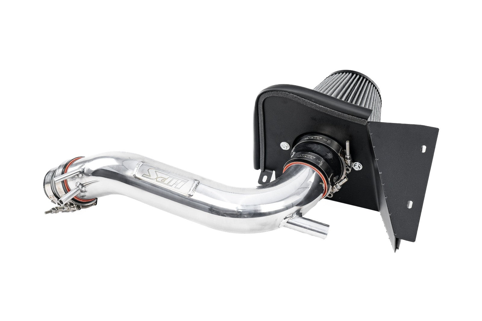 HPS Shortram Air Intake Heat Shield Kit for 22-23 Hyundai Kona N 2.0L Turbo SKU 827-721P, polished product view 3