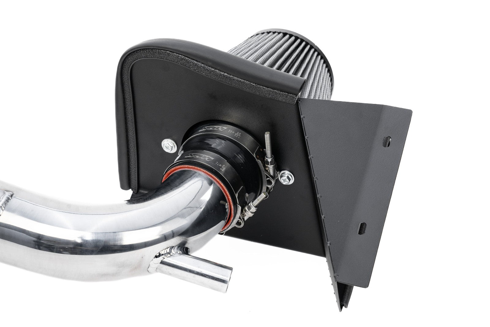 HPS Shortram Air Intake Heat Shield Kit for 22-23 Hyundai Kona N 2.0L Turbo SKU 827-721P, polished product view 4