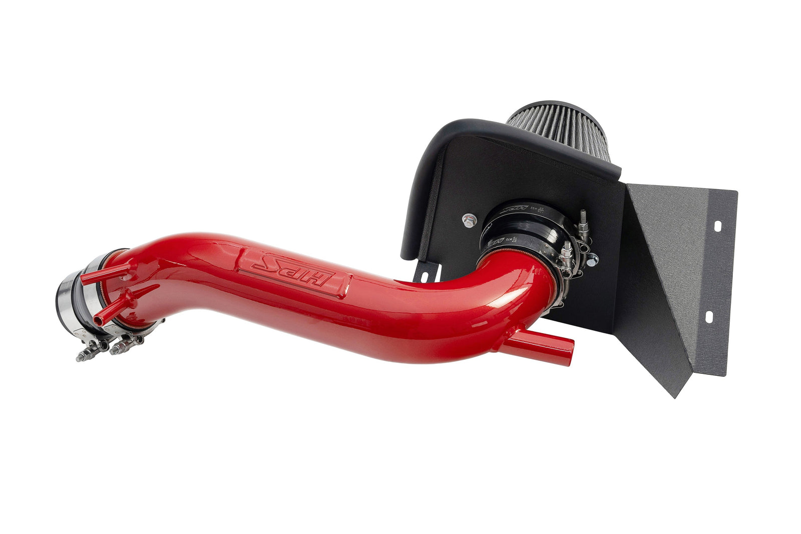 827-721R HPS Red Shortram Air Intake w/Heat Shield For 22-23 Hyundai Kona N 2.0L Turbo