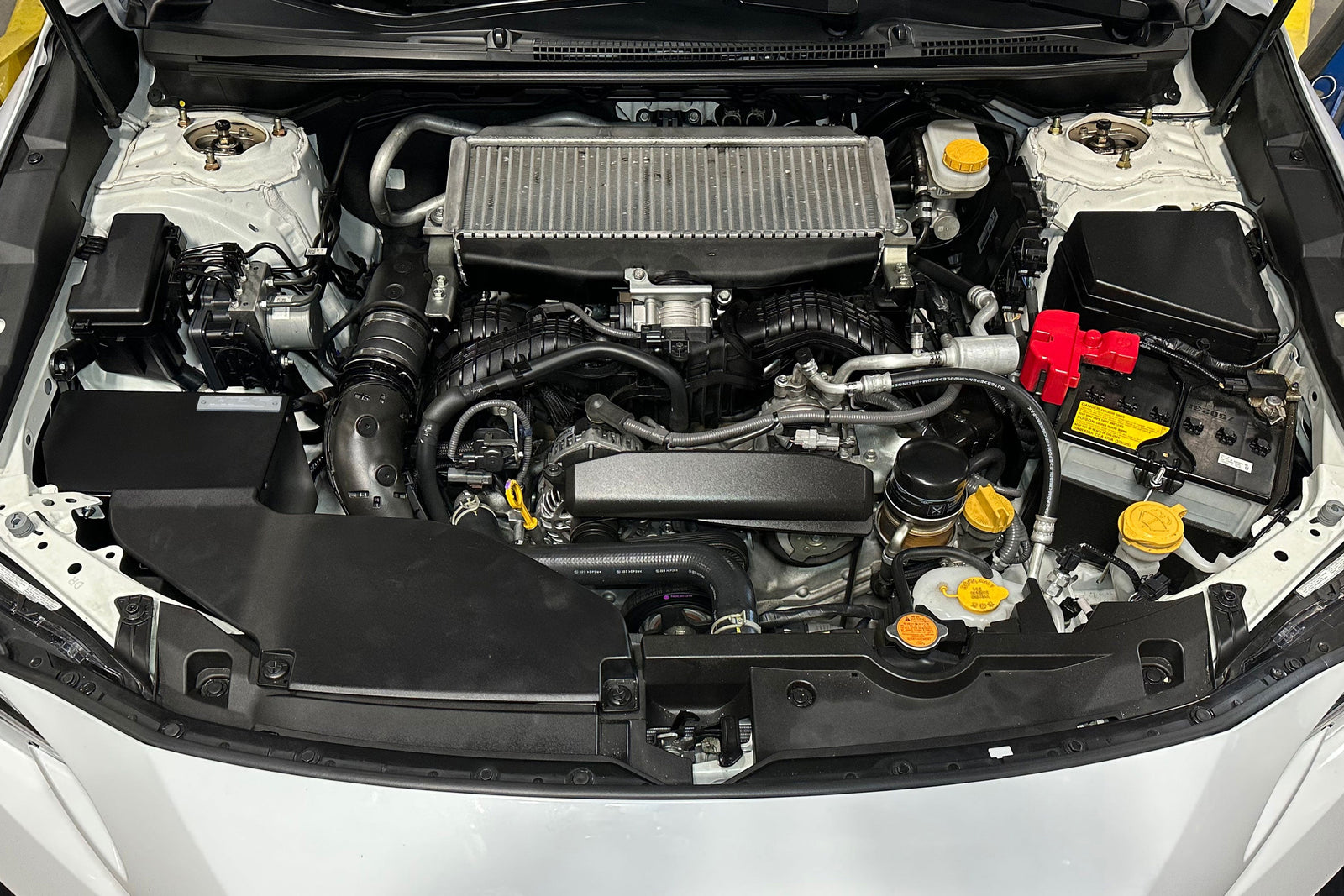 827-727P HPS Polish Shortram Air Intake Heat Shield Kit For 22-26 Subaru WRX 2.4 Turbo VB