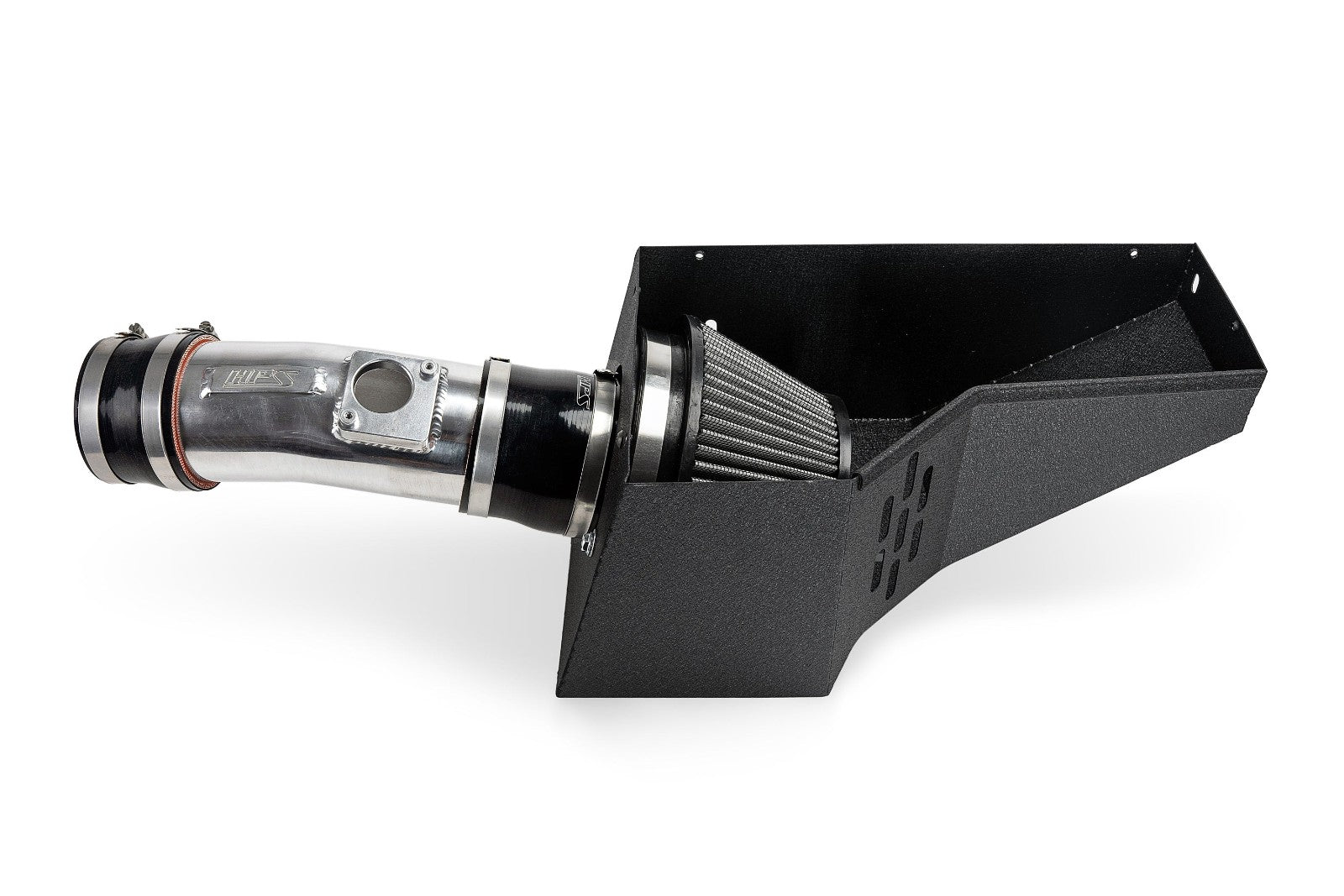 HPS Shortram Air Intake Heat Shield Kit for 19+ Acura RDX 2.0L Turbo TC1 / TC2 SKU 827-729P, polished product view