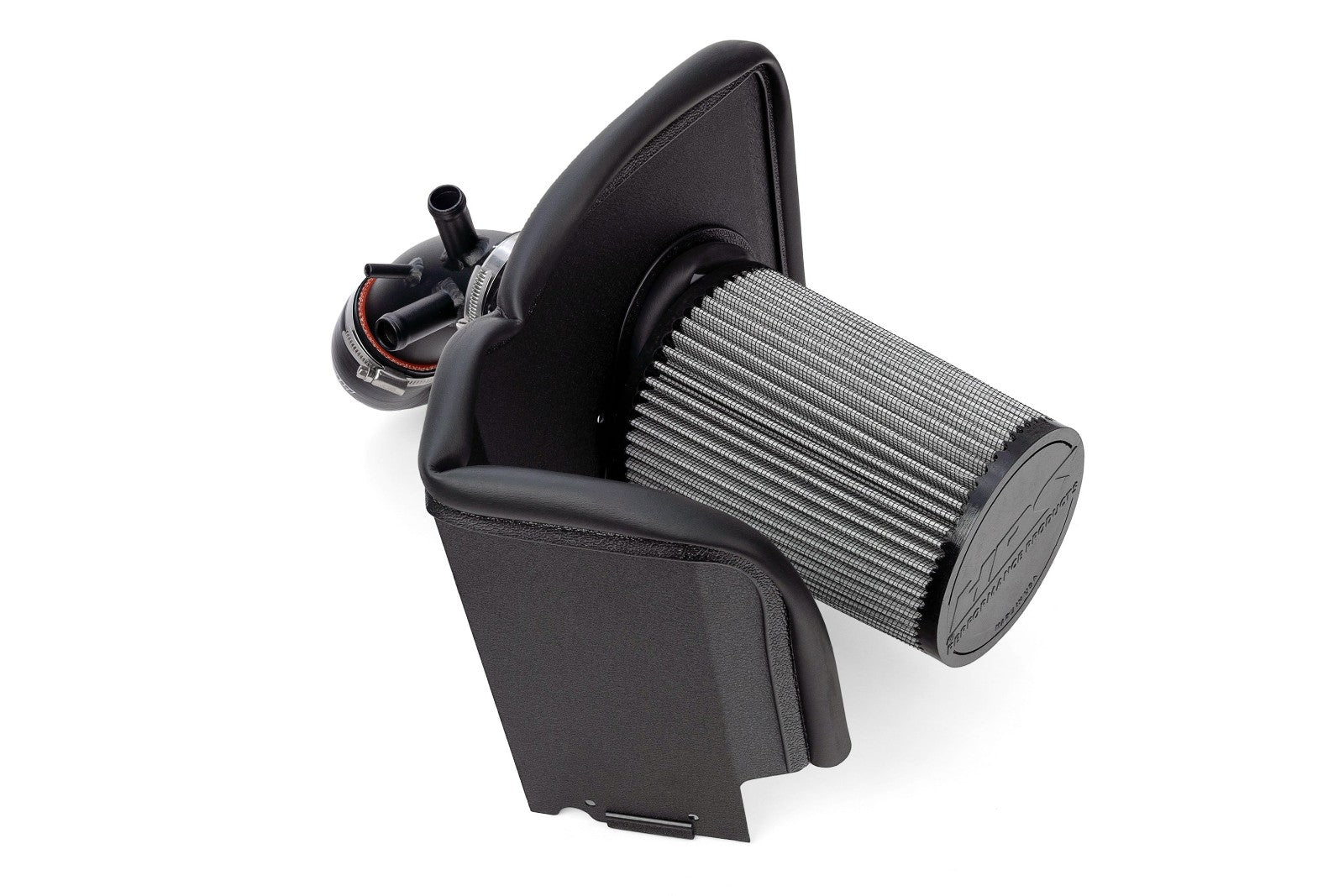 HPS Shortram Air Intake Heat Shield + Upper Charge Pipe Hot Side for 04-05 Mazda Miata Mazdaspeed 1.8 Tubro SKU 827-733WB, wrinkle black product view
