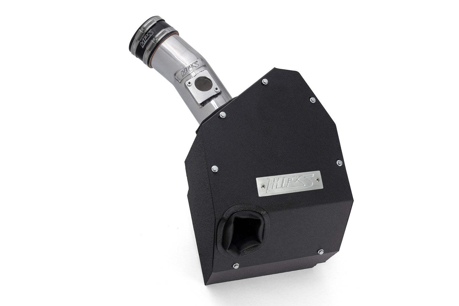 HPS Shortram Air Intake Heat Shield Kit for 23+ Toyota GR Corolla 1.6L Turbo GZEA14 SKU 827-735P, polished product view