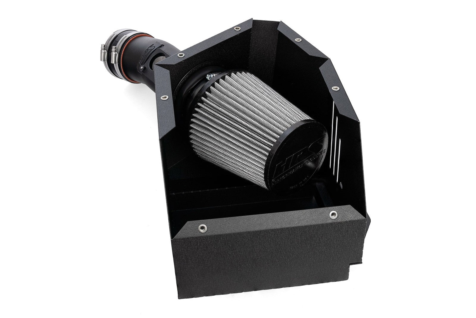 HPS Shortram Air Intake Heat Shield Kit for 23+ Toyota GR Corolla 1.6L Turbo GZEA14 SKU 827-735WB, wrinkle black close-up product detail