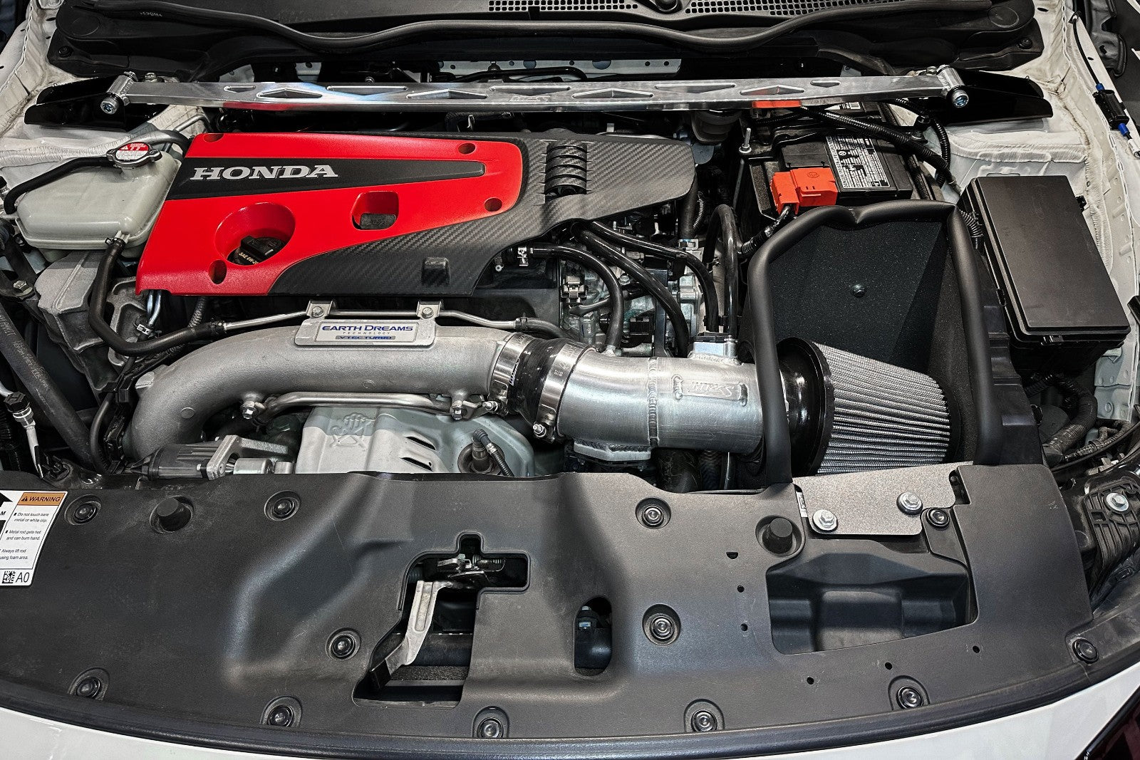 HPS Performance 827-736WB Black Shortram Air Intake 17-21 Civic Type-R 827-736WB