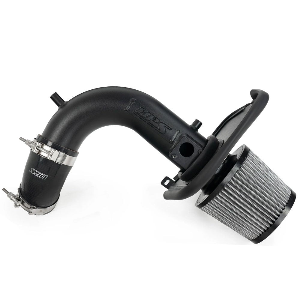 HPS 827-738WB Black Shortram Air Intake Kit with Heat Shield