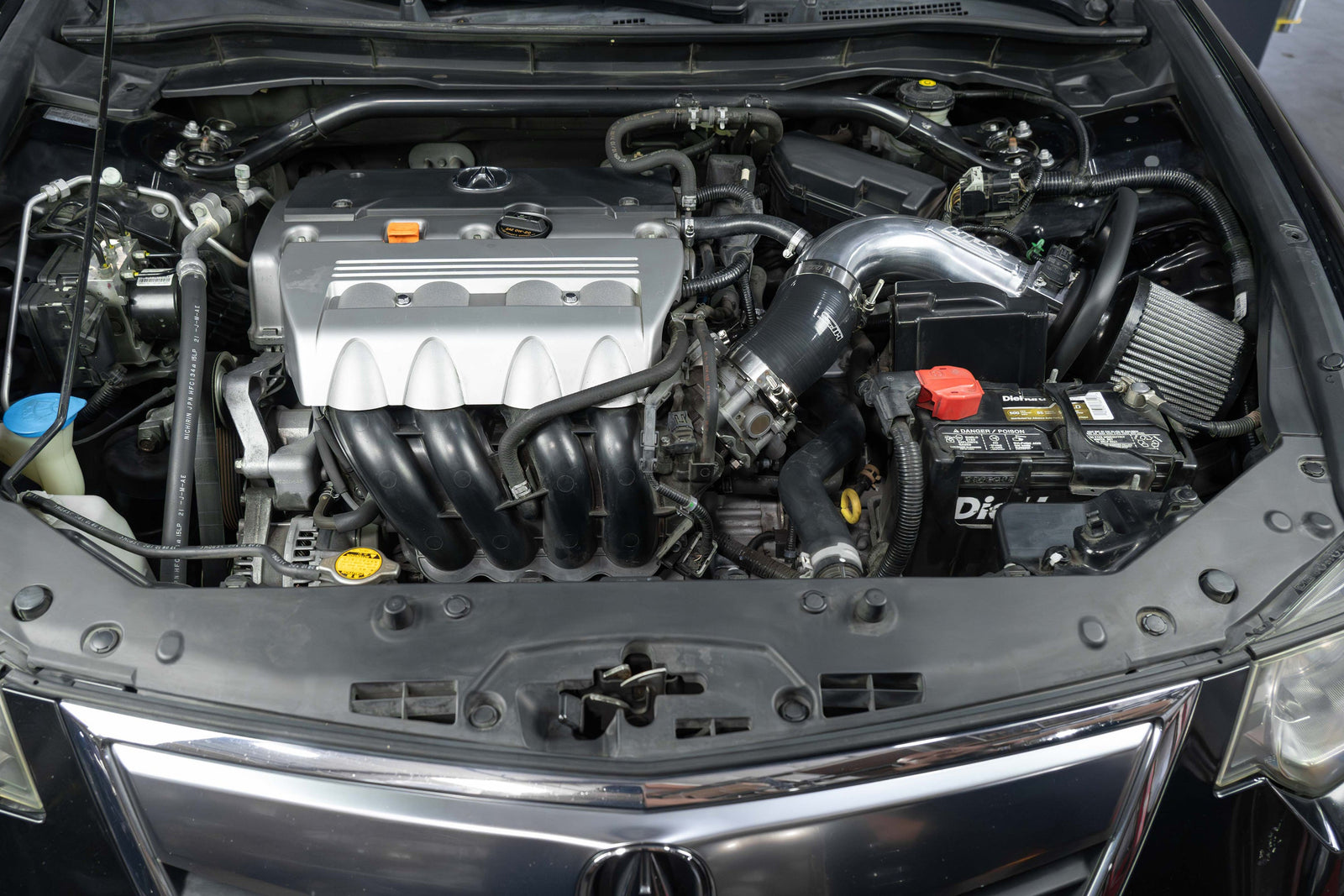 HPS 827-738WB Black Shortram Air Intake Kit with Heat Shield