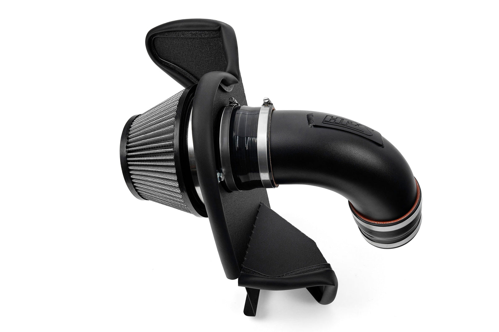 HPS Shortram Air Intake Heat Shield Kit for 23+ BMW X7 3.0L Turbo G07 SKU 827-739WB, wrinkle black product view