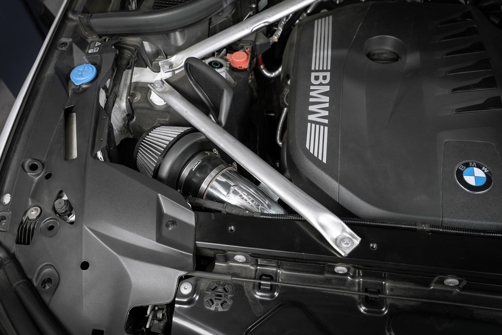 827-739BL HPS Blue Shortram Air Intake+Heat Shield For 23-24 BMW X7 3.0L Turbo (G07)