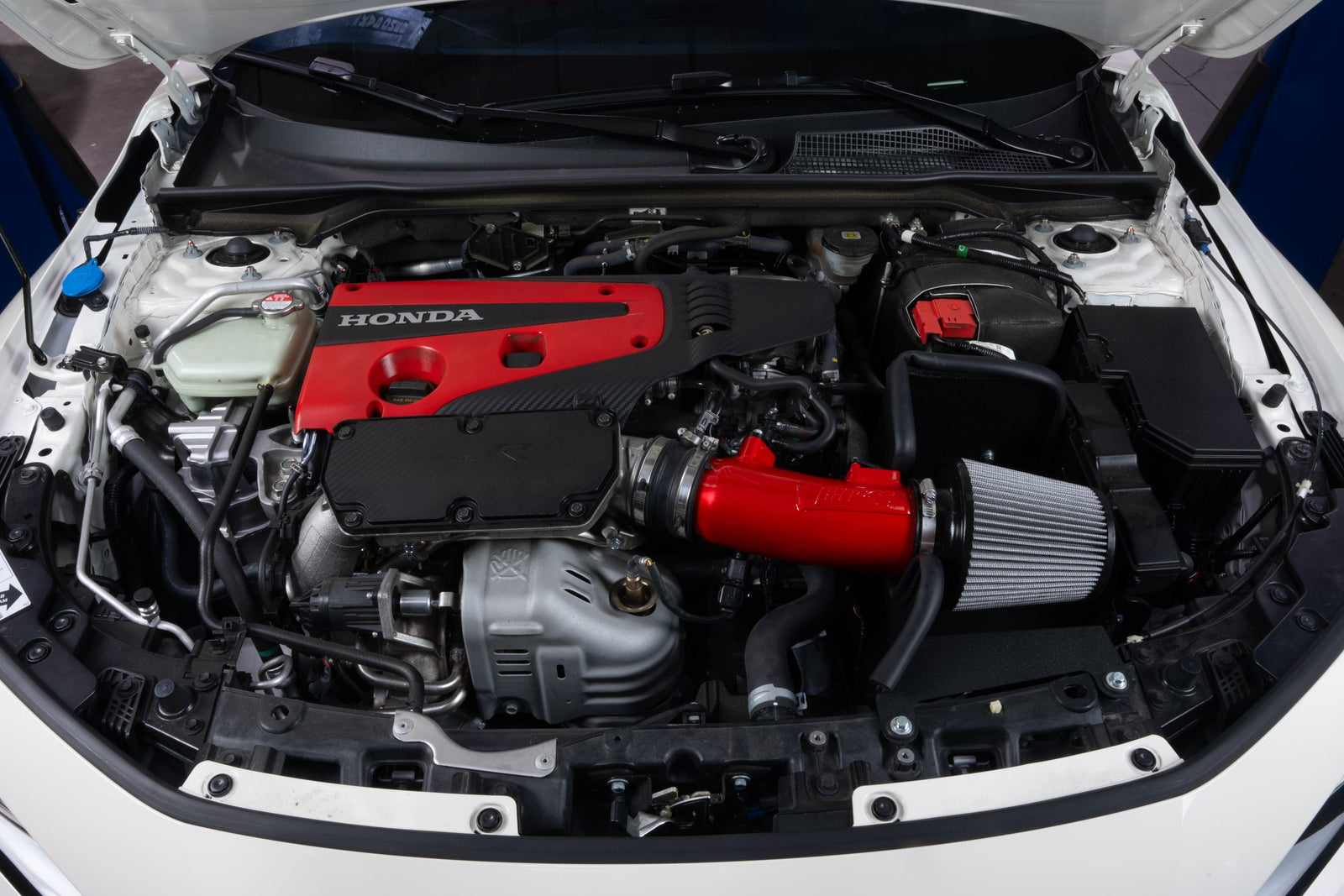 827-741R+17-156P HPS Red/Polish Air Intake+Charge Pipe Kit For Integra TypeS DE5/Civic TypeR FL5