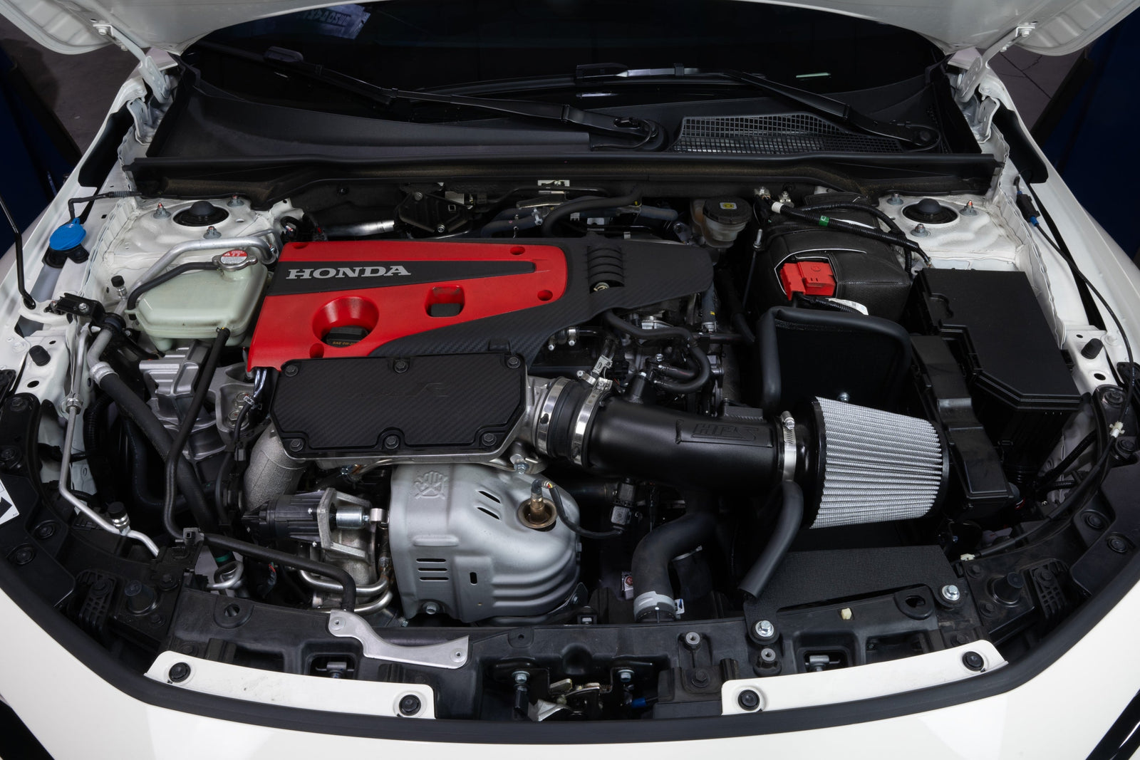 827-741WB+17-156WB HPS Black Air Intake+Charge Pipe Kit For Integra TypeS DE5/Civic TypeR FL5