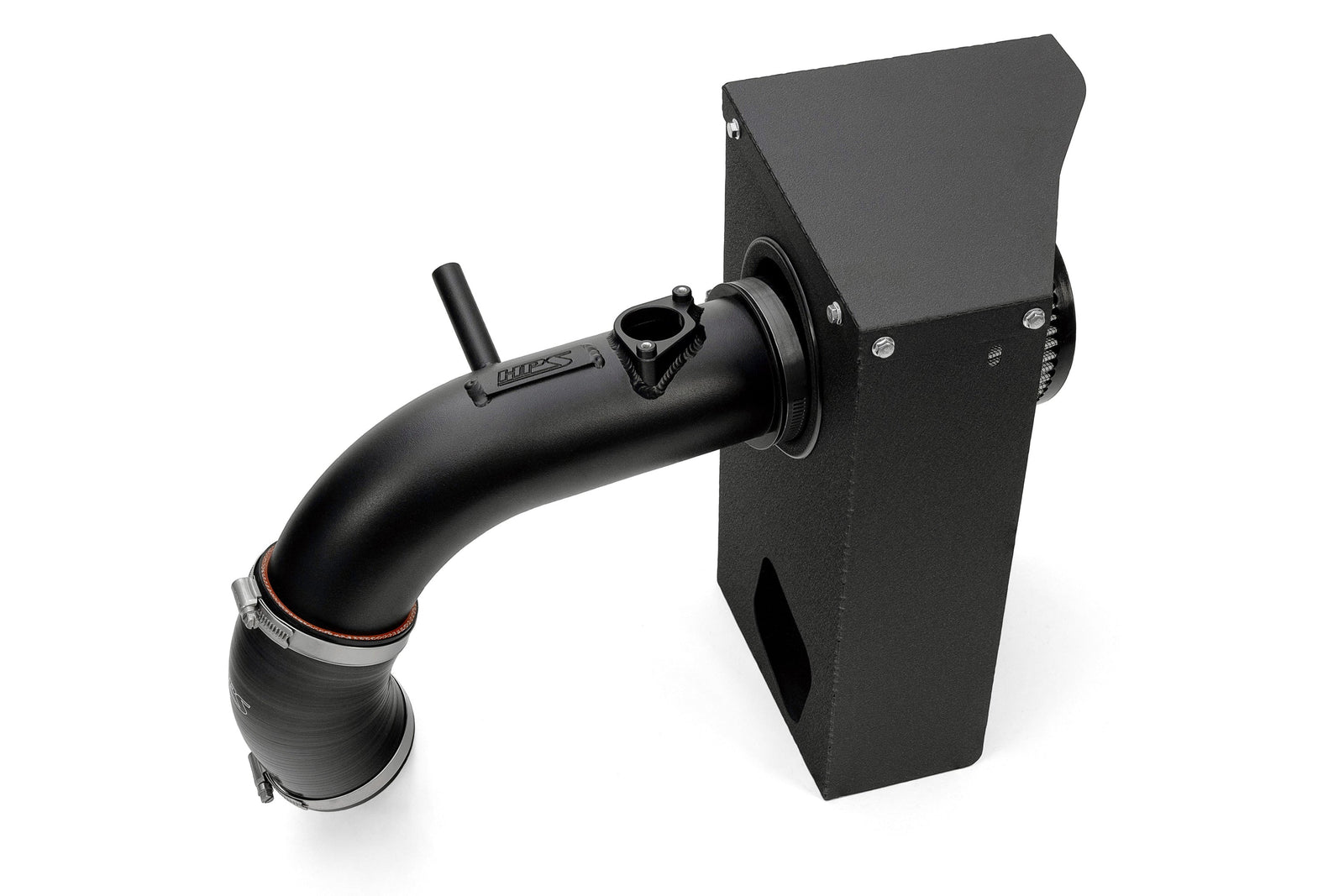 HPS Shortram Air Intake Heat Shield Kit for 19-25 Toyota RAV4 Hybrid / 21-24 RAV4 Prime XA50 SKU 827-768WB, wrinkle black product view