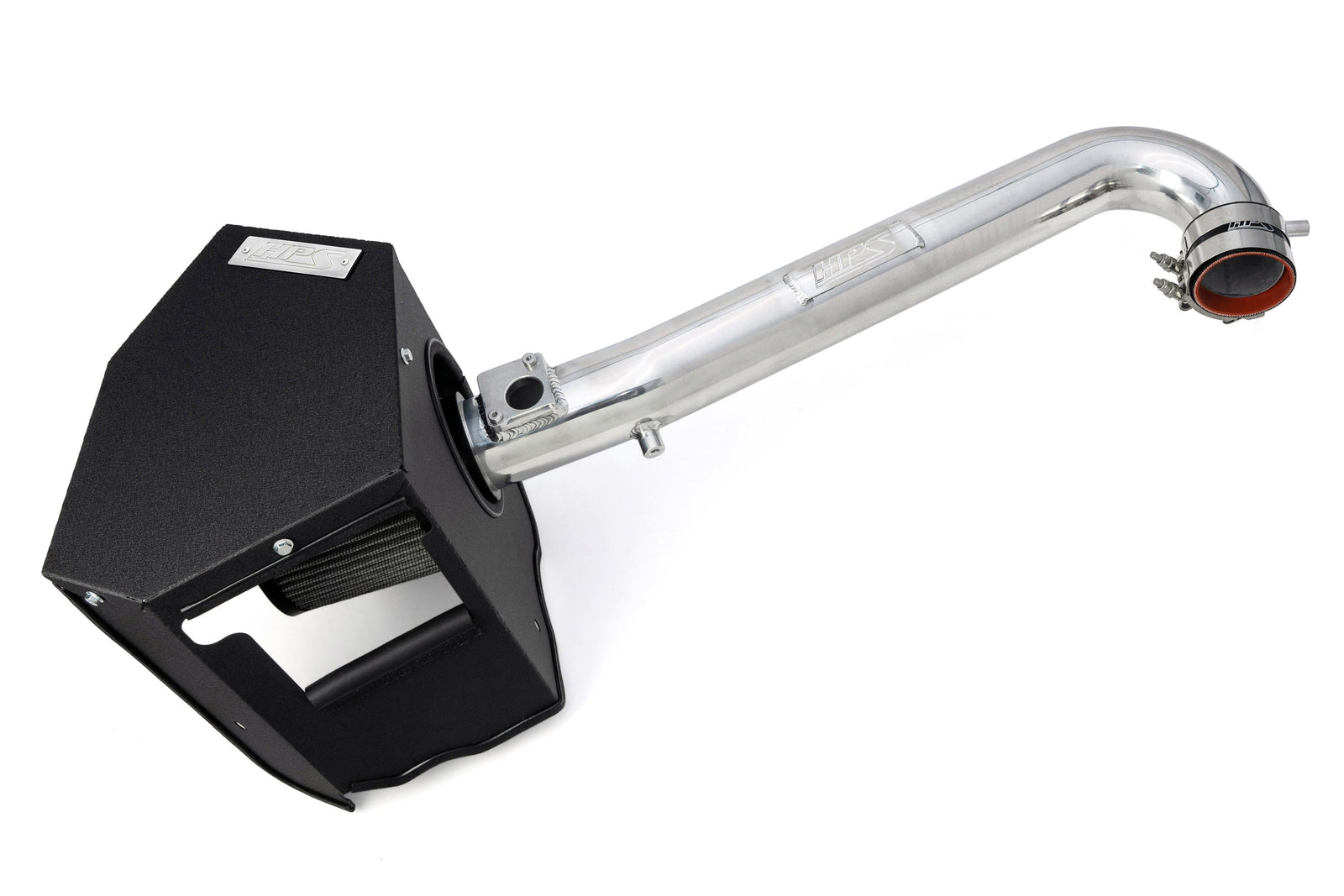 HPS Shortram Air Intake Heat Shield Kit for 15-19 Subaru Outback 2.5L BS SKU 827-769P, polished product view