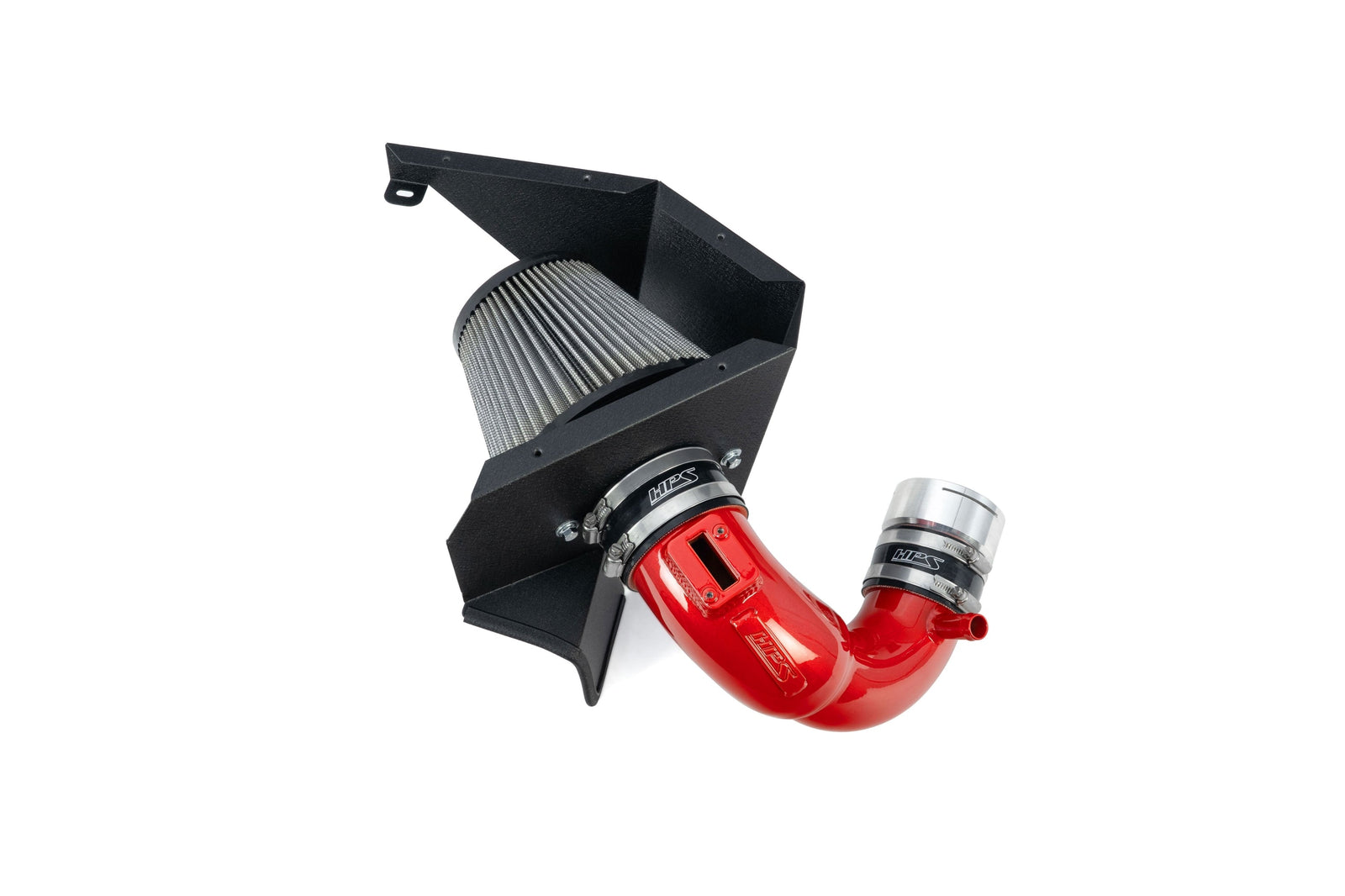 HPS Shortram Air Intake Heat Shield Kit for BMW 22+ M240i / 20+ M340i / 21+ M440i 3.0L Turbo B58 SKU 827-771R, red alternate product view