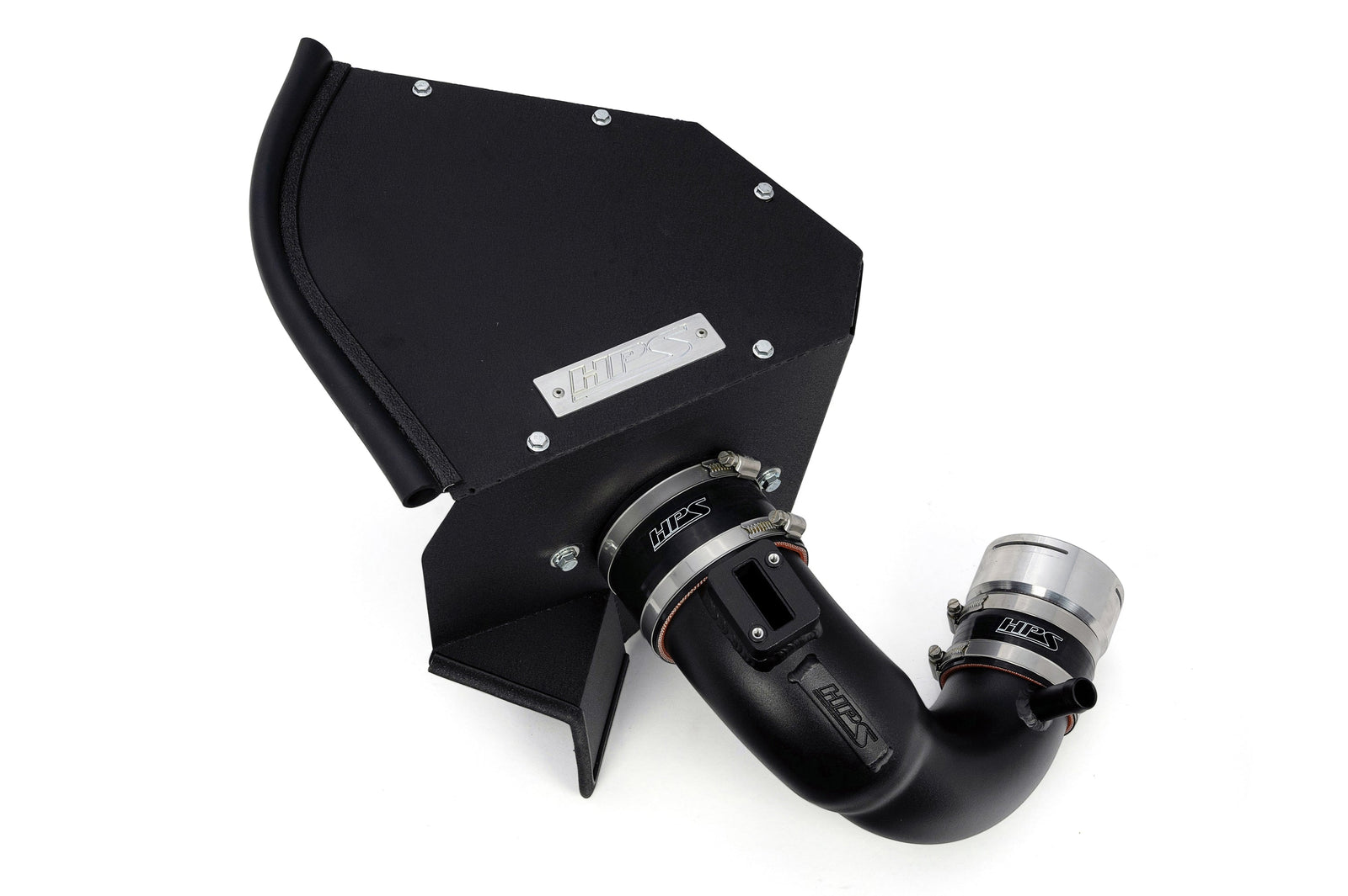HPS Shortram Air Intake Heat Shield Kit for BMW 22+ M240i / 20+ M340i / 21+ M440i 3.0L Turbo B58 SKU 827-771WB, wrinkle black product view