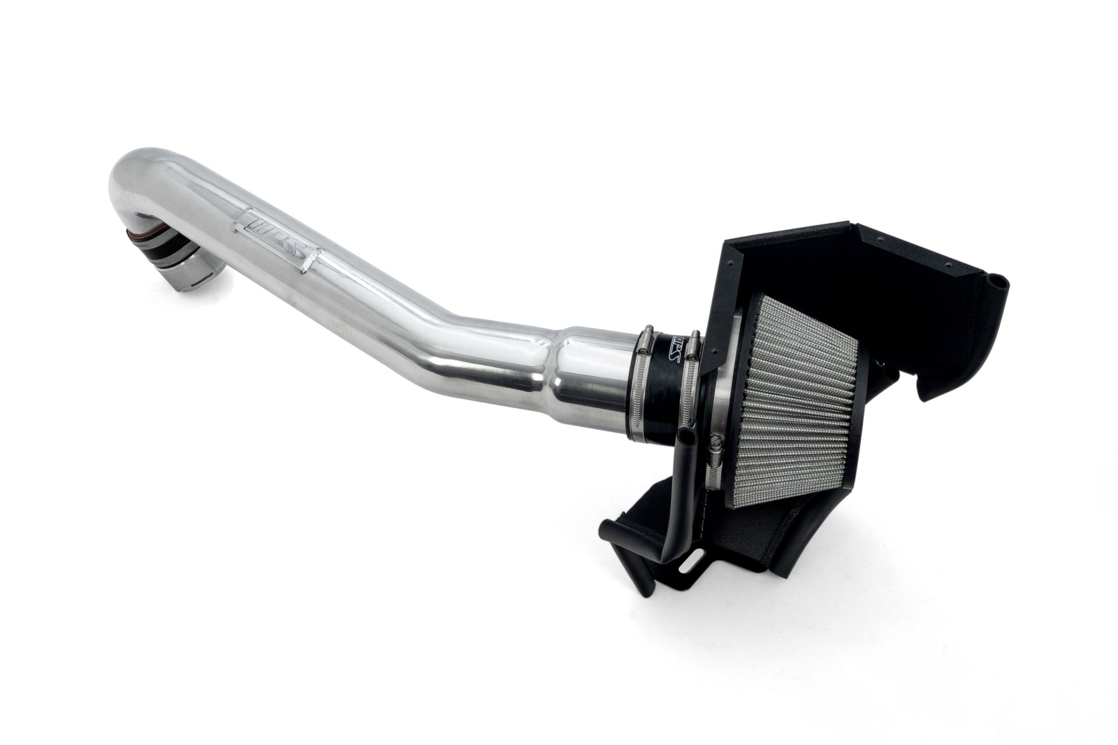 HPS Shortram Air Intake Heat Shield Kit for 21+ BMW M2 G87 / M3 G80 G81 / M4 G82 G83 3.0L S58 SKU 827-772P, polished close-up product detail