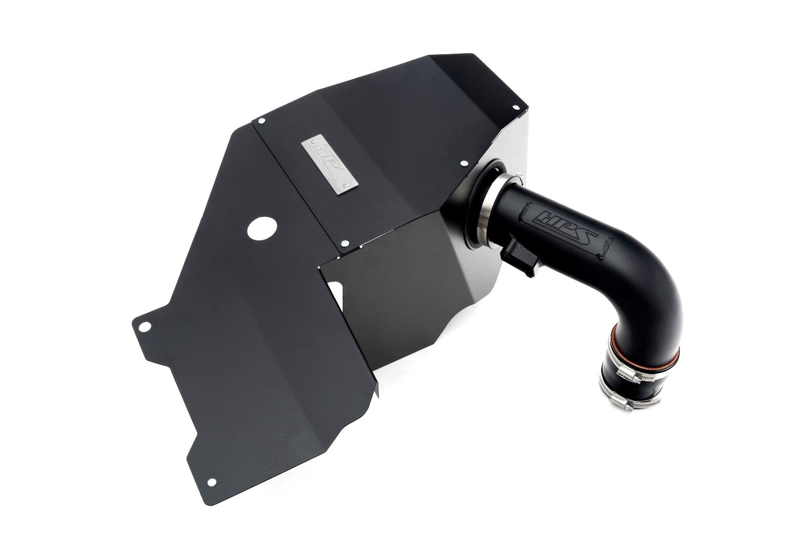 HPS Shortram Air Intake Kit with Heat Shield for Toyota 25+ 4Runner (N500) / 24+ Tacoma (N400) 2.4L Turbo SKU 827-779WB, wrinkle black alternate product view