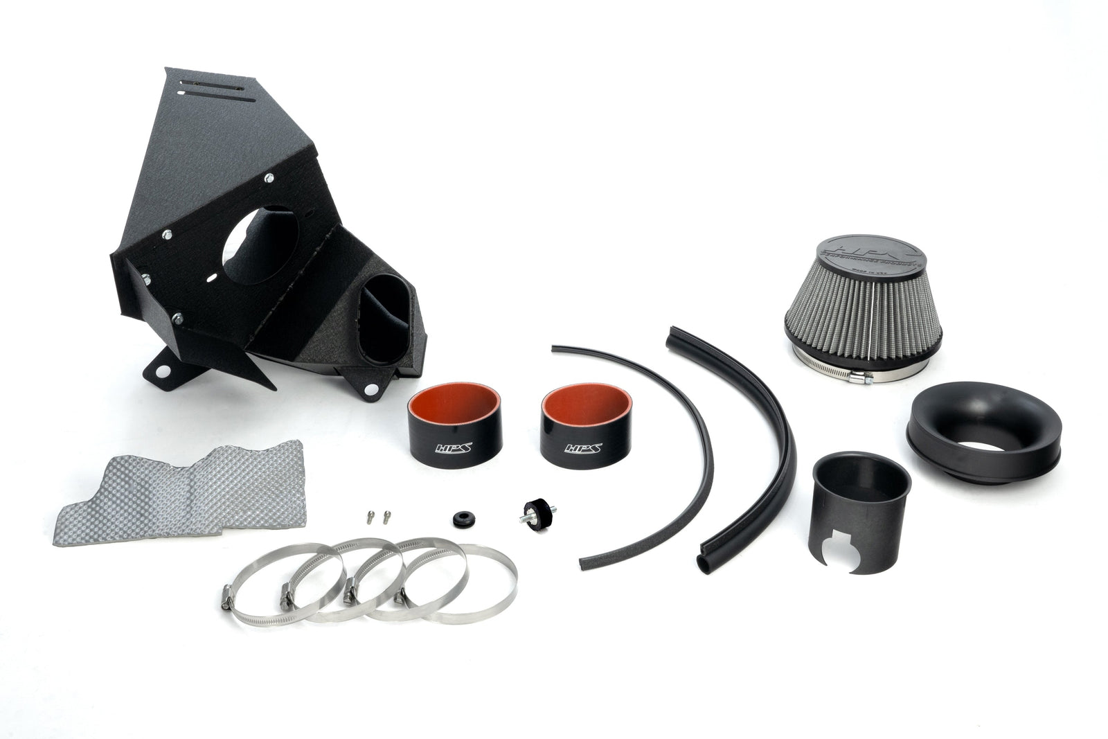 827-783R HPS Red Shortram Air Intake w/Heat Shield For 21-25 Acura TLX Type-S 3.0L Turbo