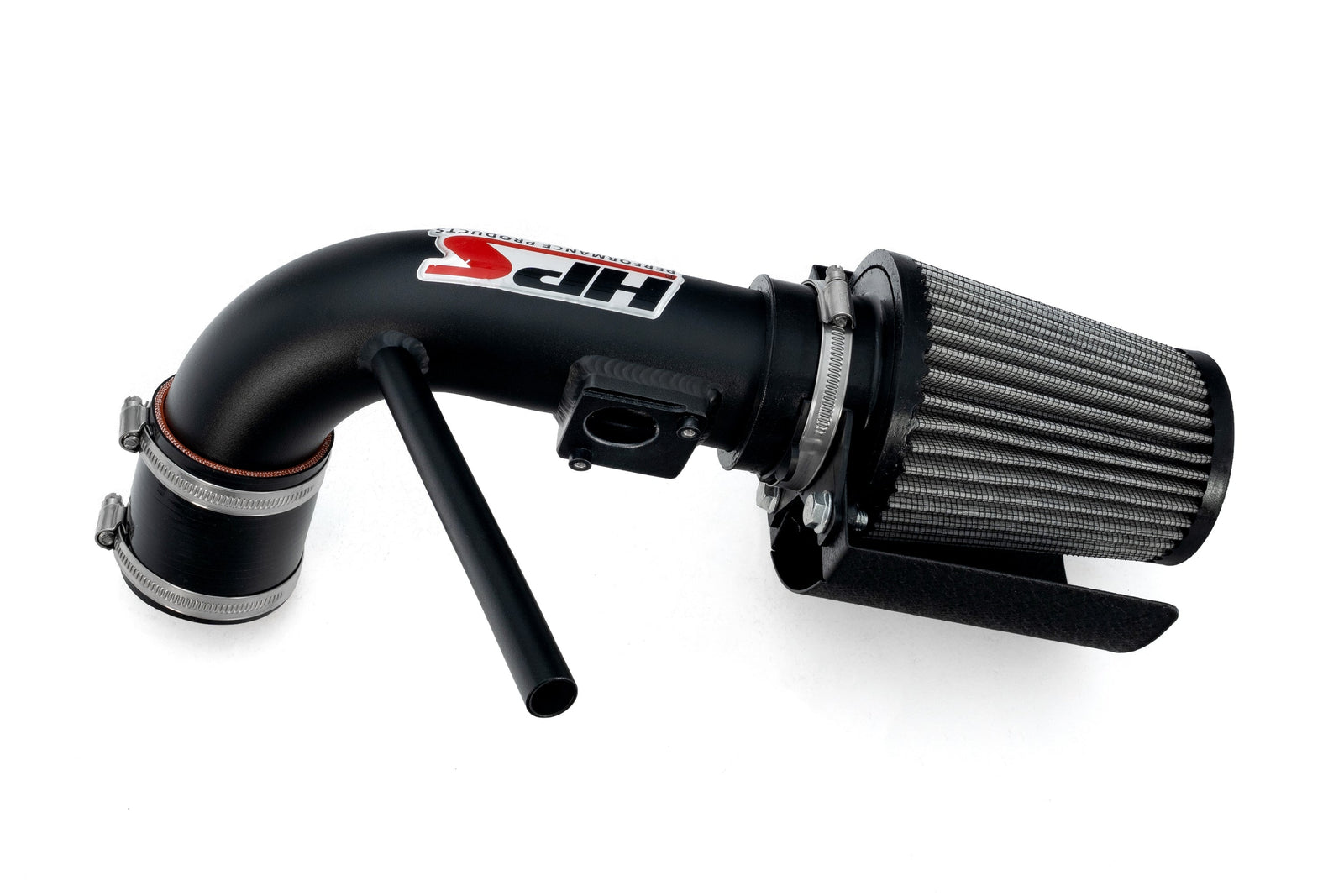 HPS Shortram Air Intake Heat Shield Kit for 10-15 Prius / 12-17 Prius V 1.8L Hybrid SKU 827-784WB, wrinkle black alternate product view