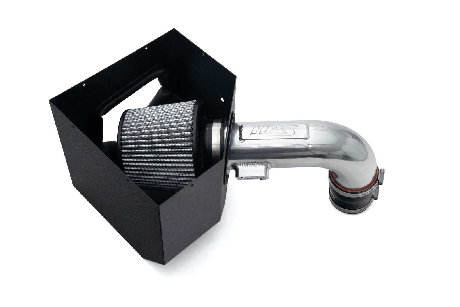 HPS Shortram Air Intake Heat Shield Kit for 24-26 Toyota Land Cruiser 2.4L Turbo J250 SKU 827-786P, polished alternate product view