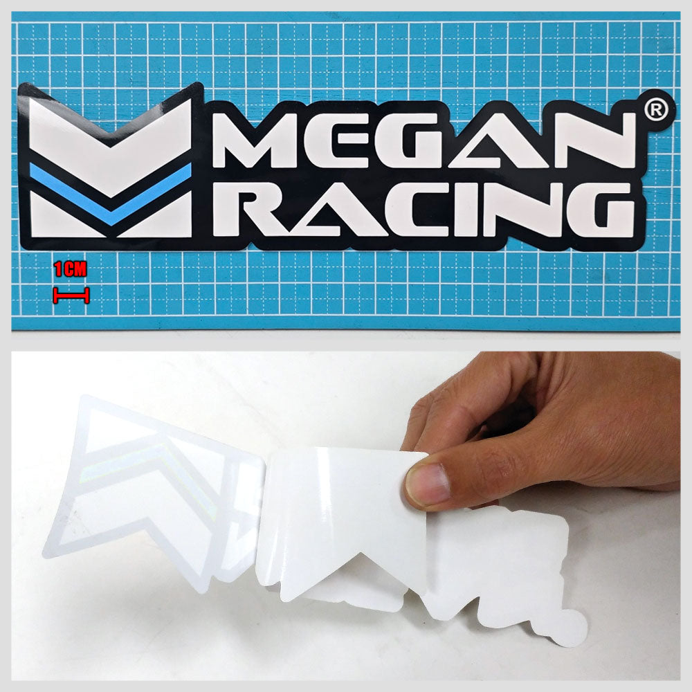 Megan Racing Logo Vinyl Flex Decals Stickers 84-1003-MEGAN