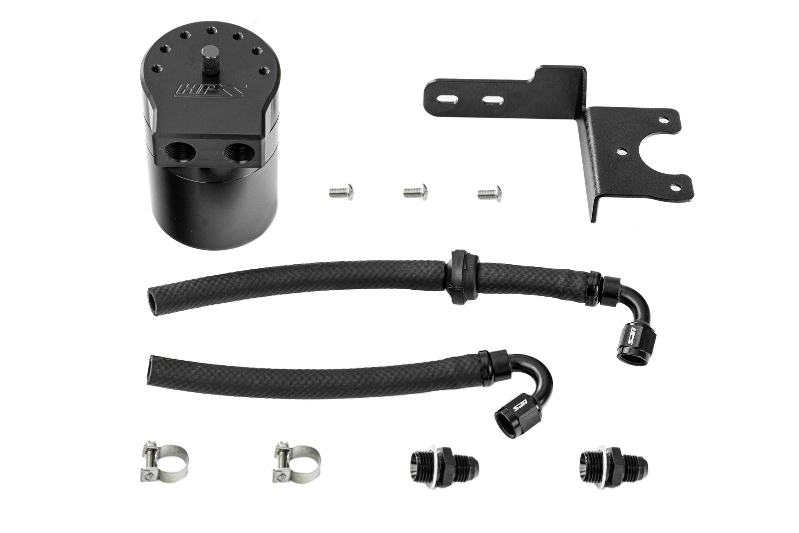 HPS-860-002WB HPS Black Oil Catch Can & Mount Bracket For 24+ Integra TypeS / 17+ Civic TypeR