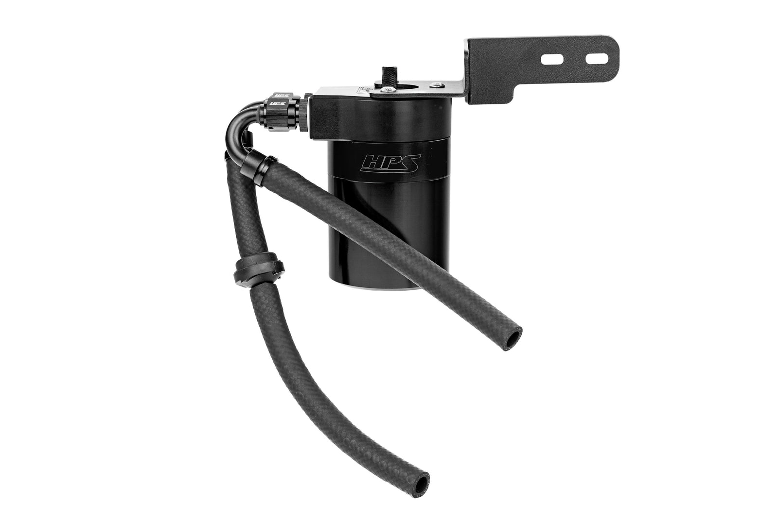 HPS-860-002WB HPS Black Oil Catch Can & Mount Bracket For 24+ Integra TypeS / 17+ Civic TypeR