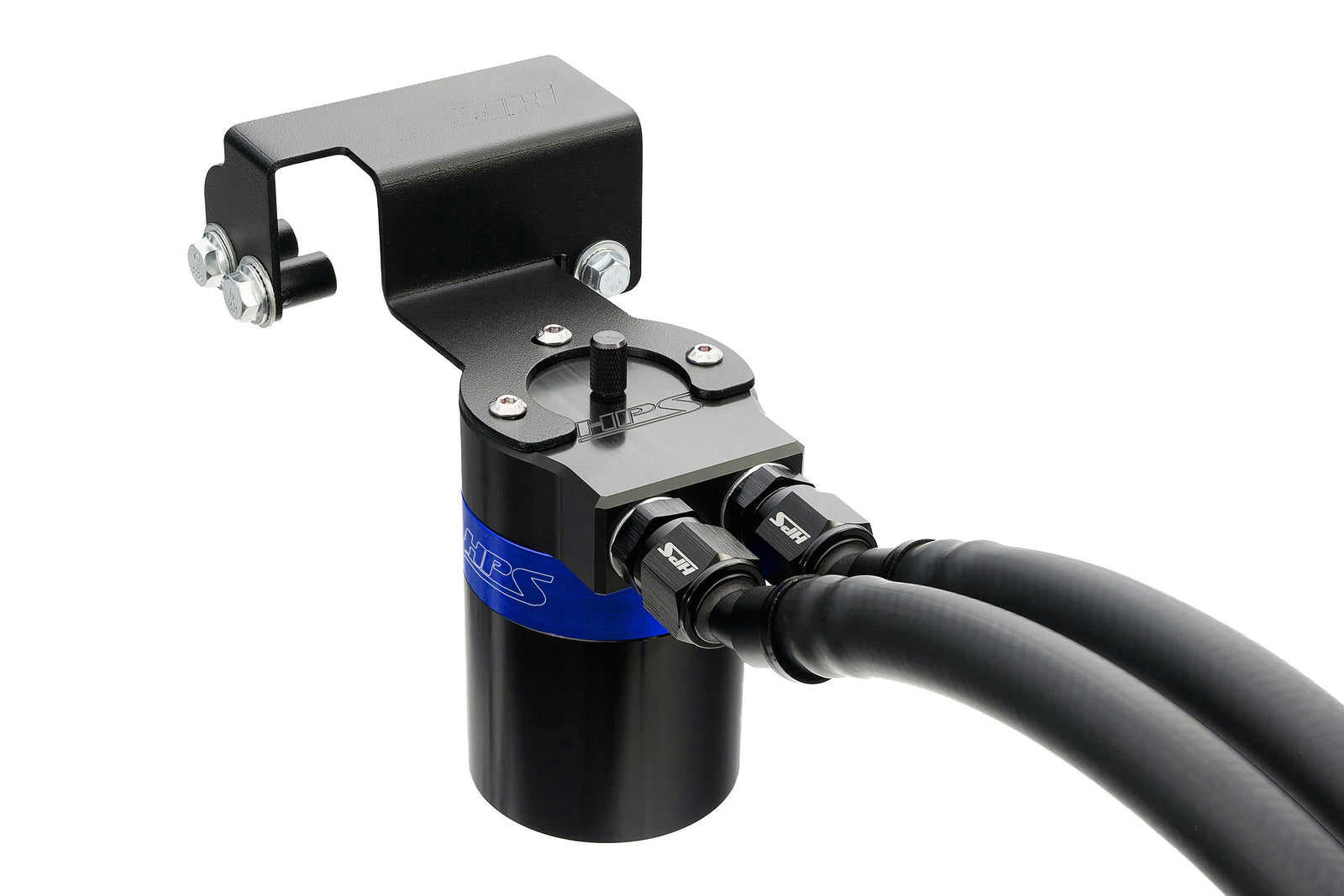 HPS-860-003BL HPS Blue 147ML Oil Catch Can Tank Mount Bracket For 23+ Sequoia / 22+ Tundra