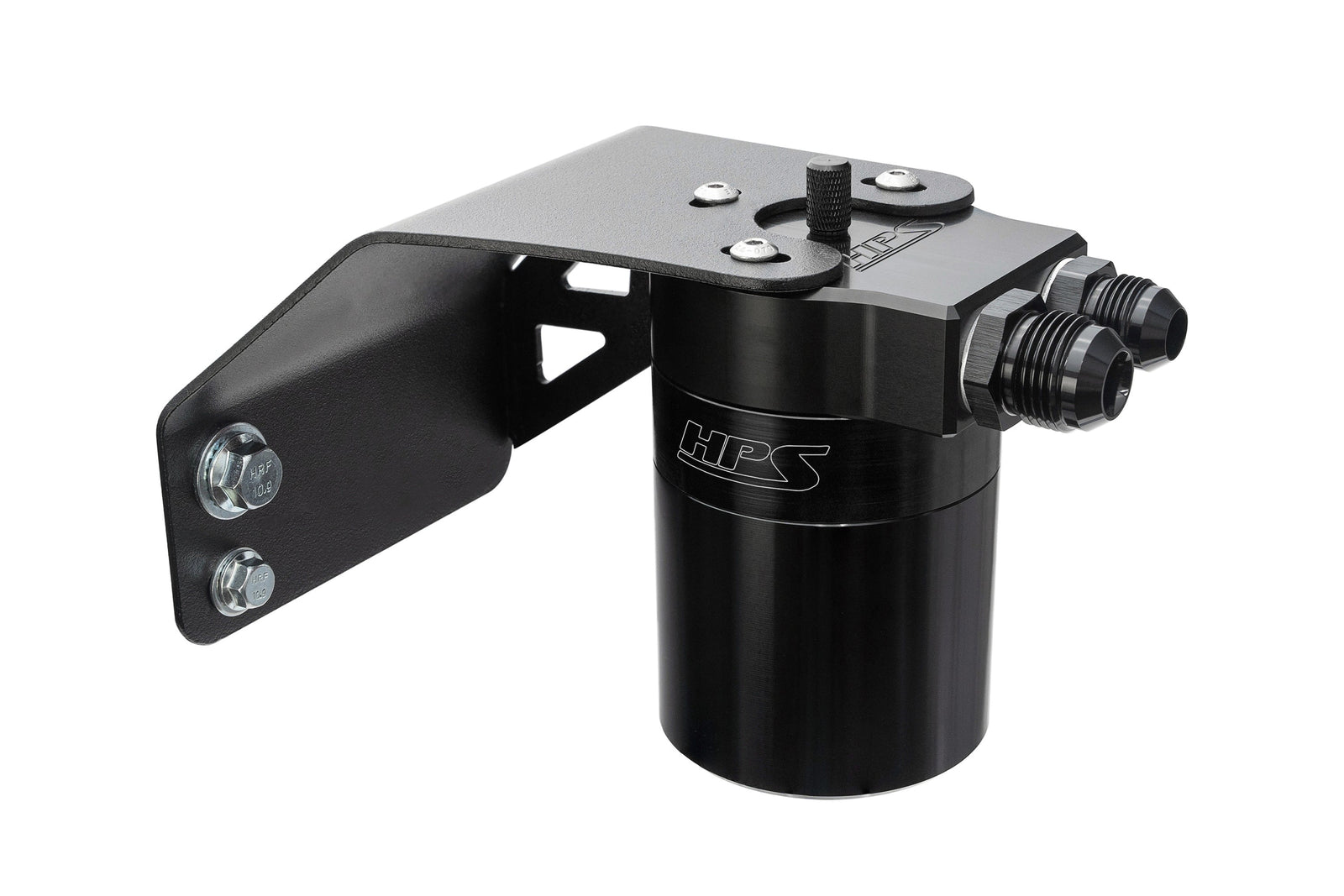 HPS-860-004WB HPS Black Oil Catch Can & Mount Bracket For 08-14 WRX / 09-10 Impreza 2.5 GT