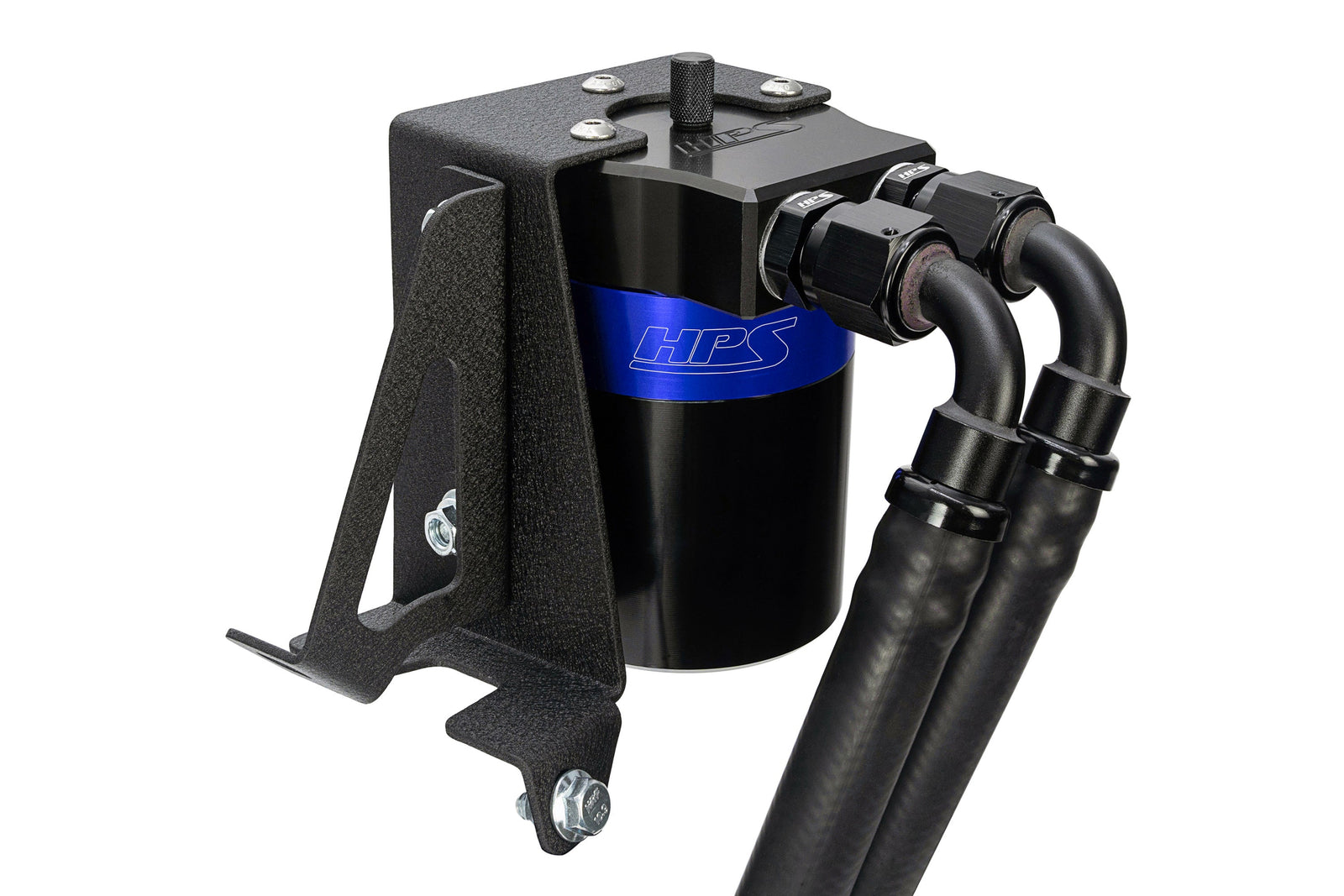 HPS-860-005BL HPS Blue 147ML Oil Catch Can Tank Mount Bracket For 10-23 Lexus GX460 4.6L J150