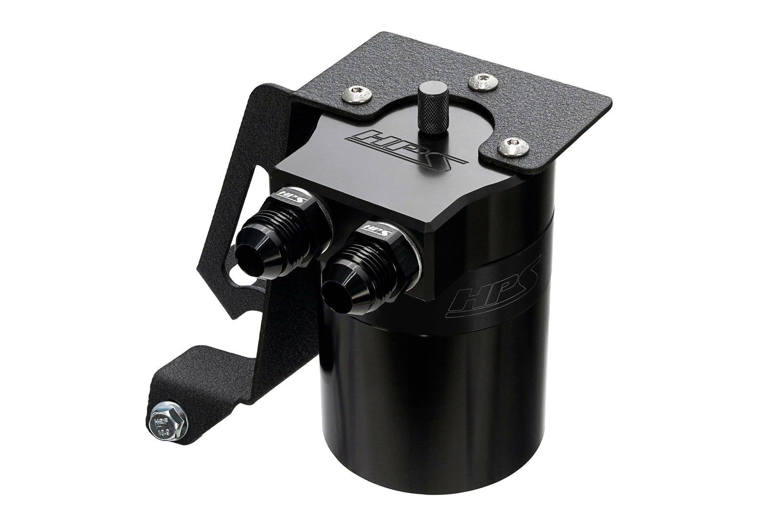 HPS-860-005WB HPS Black 147ML Oil Catch Can Tank Mount Bracket For 10-23 Lexus GX460 4.6L J150