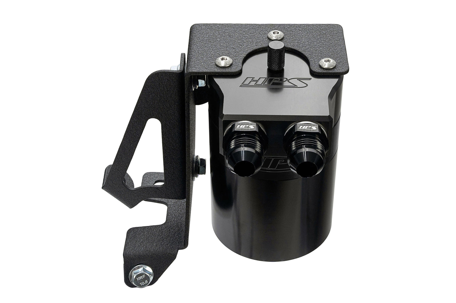 HPS-860-005WB HPS Black 147ML Oil Catch Can Tank Mount Bracket For 10-23 Lexus GX460 4.6L J150