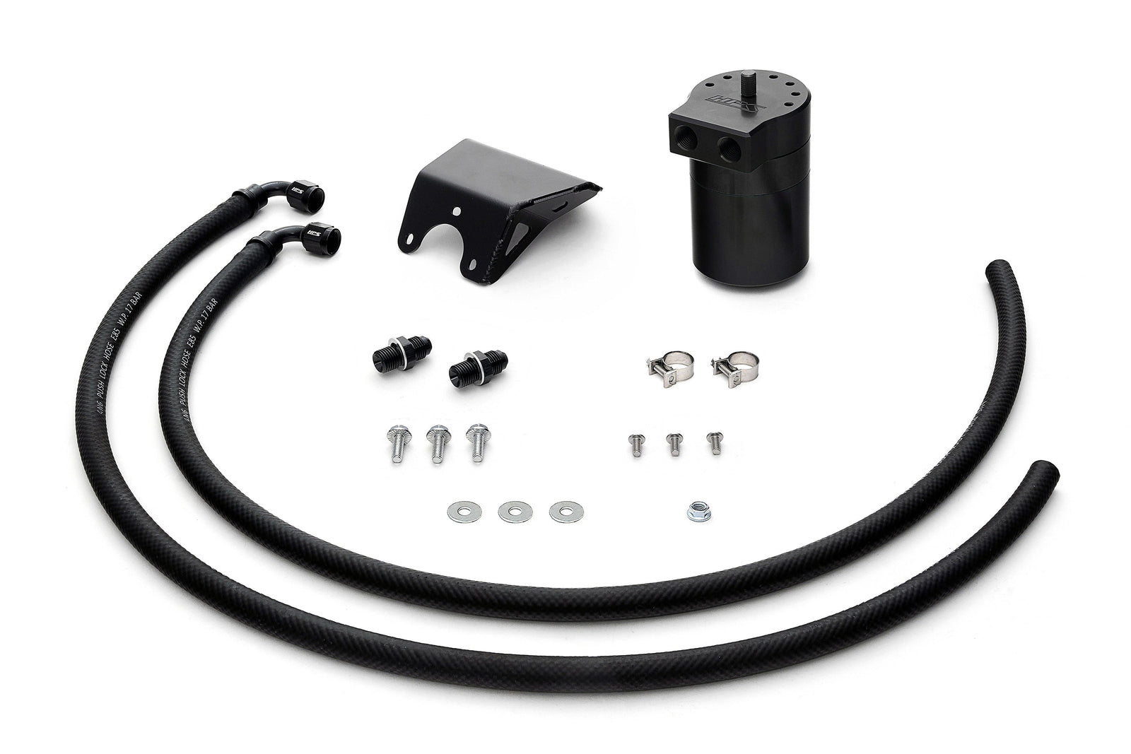 HPS-860-006WB HPS Black 147ML Oil Catch Can Tank Mount Bracket For 15-19 Subaru Legacy Outback