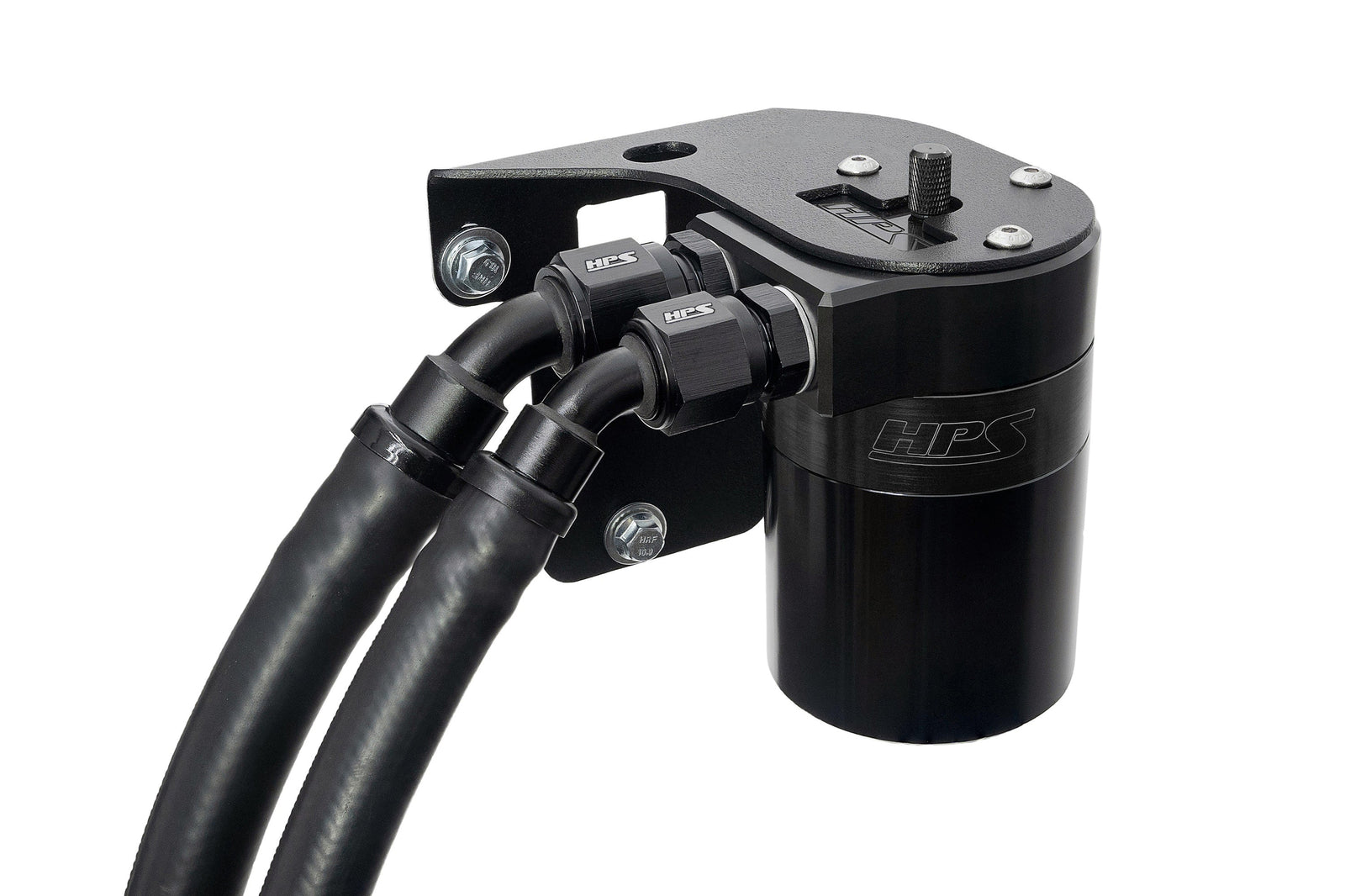 HPS-860-007WB HPS Black 147ML Oil Catch Can Tank Mount Bracket For 15-21 Subaru WRX 2.0L Turbo