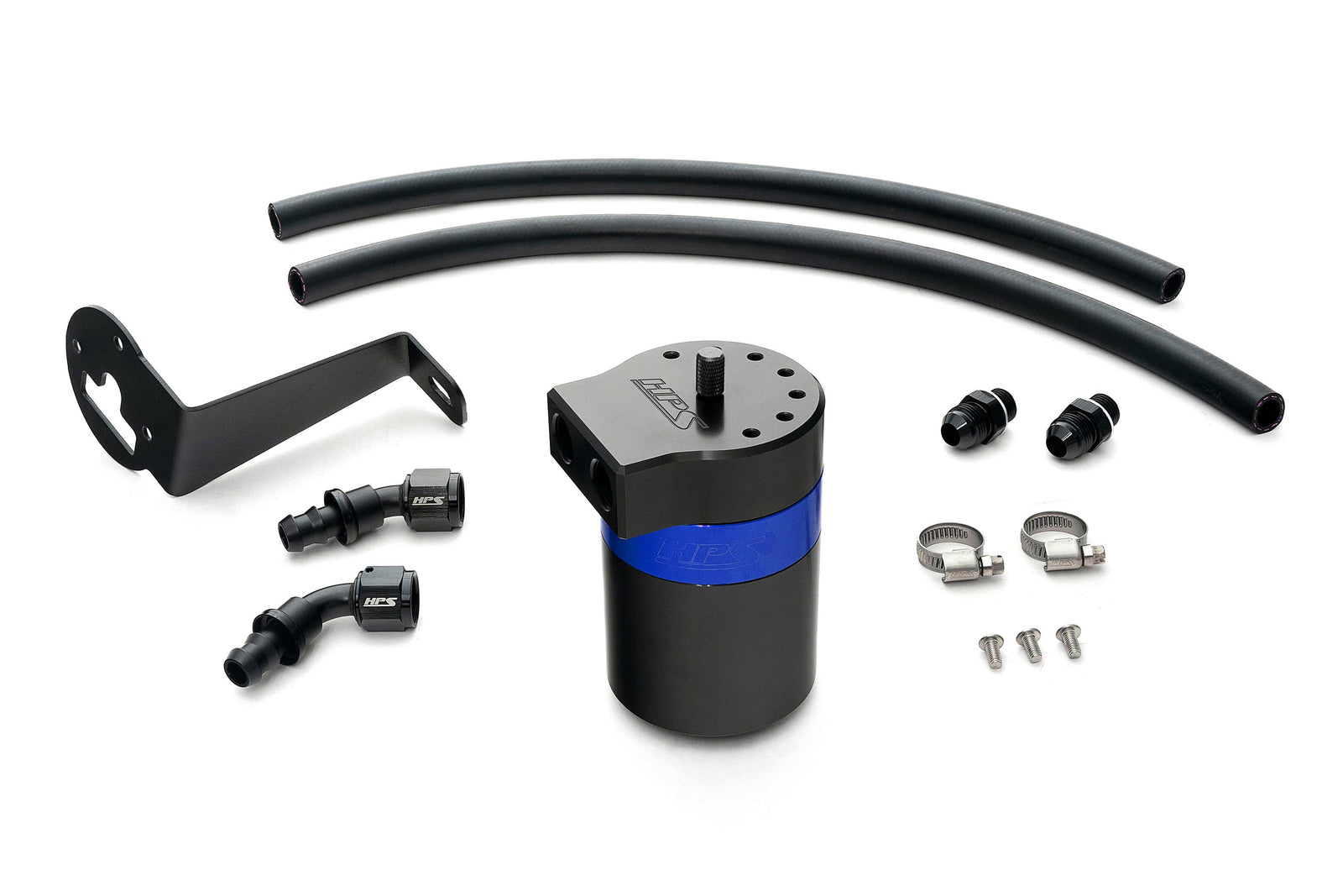 HPS-860-008BL HPS Blue Oil Catch Can Tank Mount Bracket For 15-21 Subaru WRX STI 2.5L Turbo VA