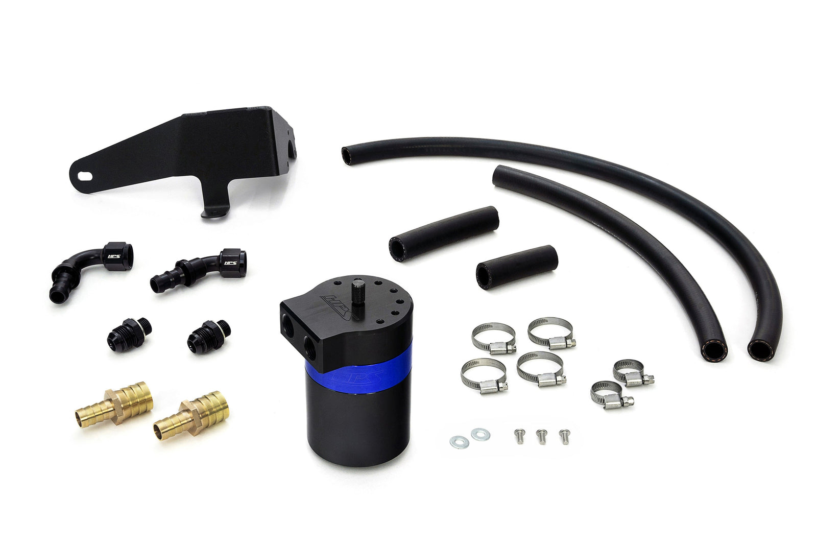 HPS-860-009BL HPS Blue 147ML Oil Catch Can Tank Mount Bracket For 22-24 Subaru WRX 2.4L Turbo