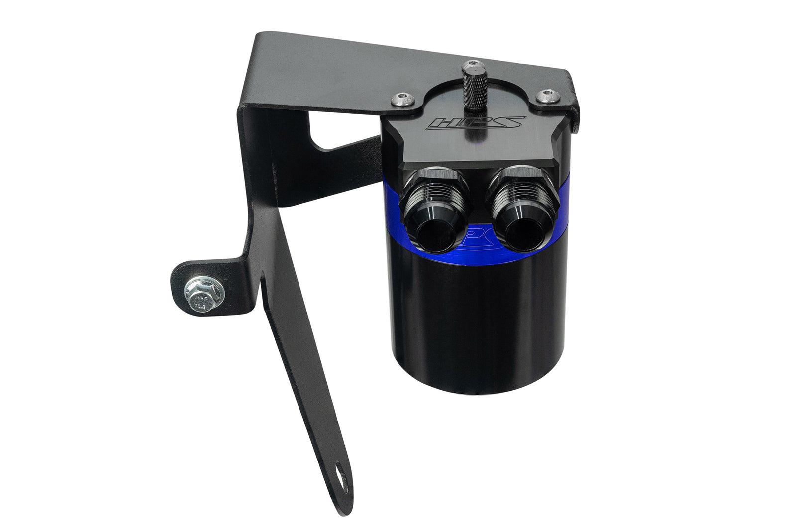 HPS-860-009BL HPS Blue 147ML Oil Catch Can Tank Mount Bracket For 22-24 Subaru WRX 2.4L Turbo