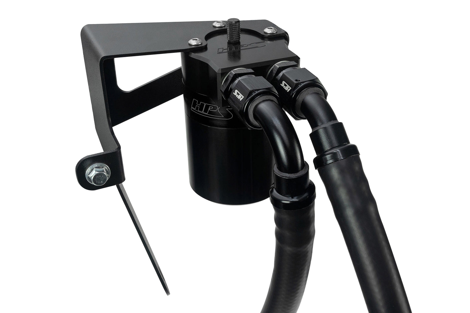 HPS-860-009WB HPS Black 147ML Oil Catch Can Tank Mount Bracket For 22-24 Subaru WRX 2.4L Turbo