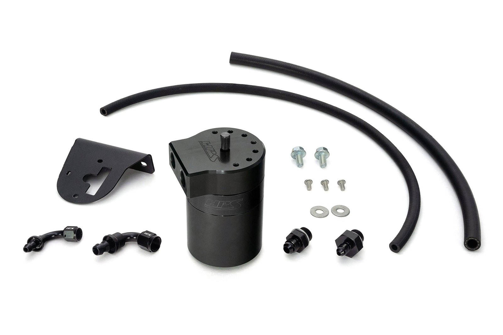 HPS-860-010WB HPS Black 147ML Oil Catch Can Tank Mount Bracket For 10-24 Toyota 4Runner 4.0 V6