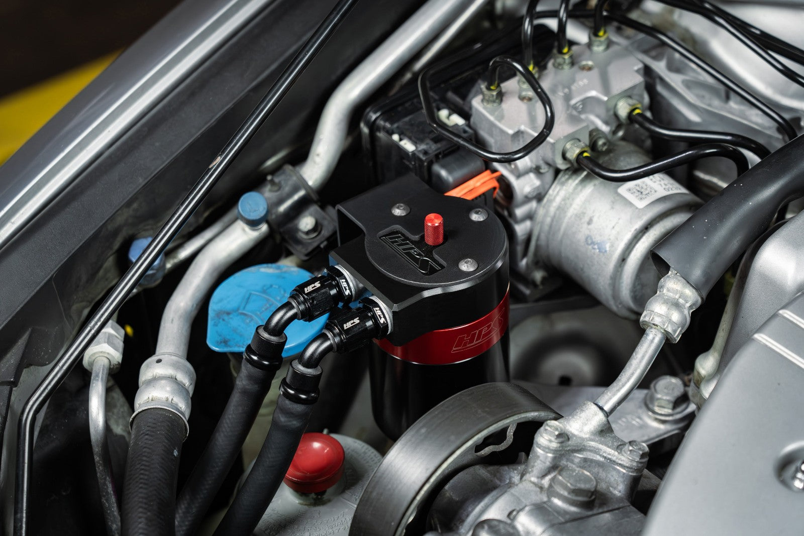 HPS-860-012 HPS 147ML Oil Catch Tank w/Mount Bracket For 04-08 Acura TSX 2.4L (CL9 1st Gen)