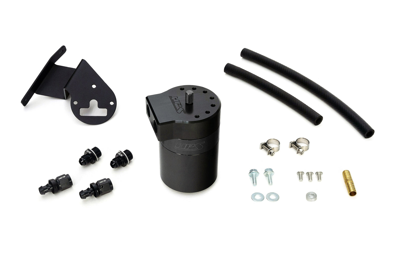 HPS-860-013WB HPS Black 147ML Oil Catch Can Tank Mount Bracket For 09-14 Acura TSX 2.4L CU2
