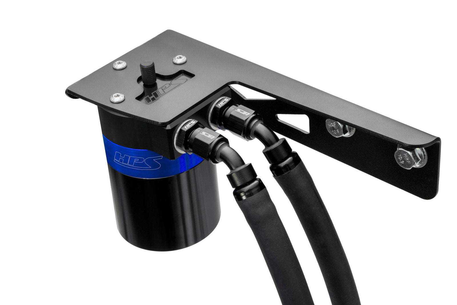 HPS-860-018BL HPS Blue 147ML Oil Catch Can Tank Mount Bracket For 03-09 Toyota 4Runner 4.7L V8